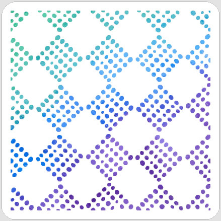 Dotty Harlequin Stenci