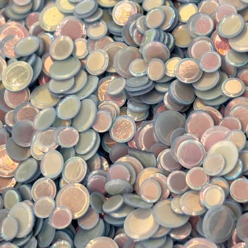 Opalescent Gotham Grey Card Bling