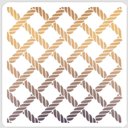 Rope Trellis Stencil