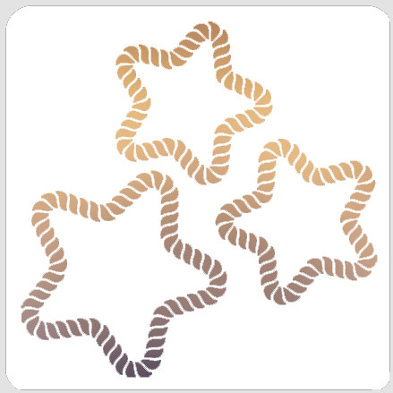 Rope Stars Stencil
