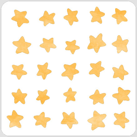 Patriotic Stars Stencil