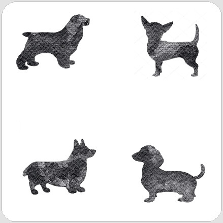 Little Dogs Stencil