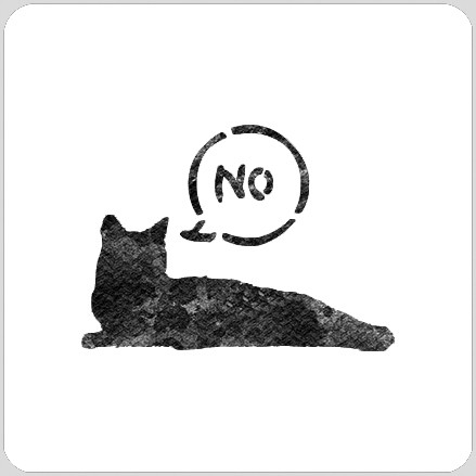 Cat Says NO Stenci
