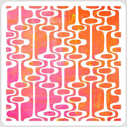 Mid Century Random Pods Stencil