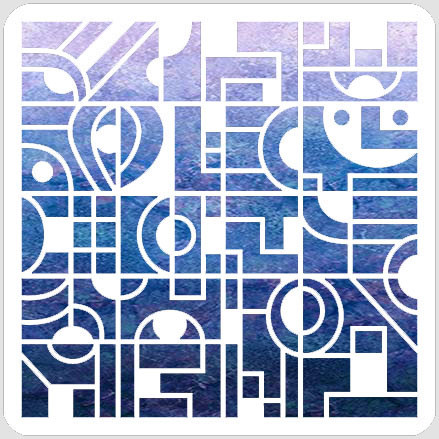Bauhaus Geometric Stencil