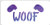 Puppy Woof Stencil