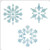 Three Snowflakes Stencil