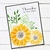 Sunflower Corners Stencil