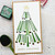 Mid Century Bauble Tree Stencil