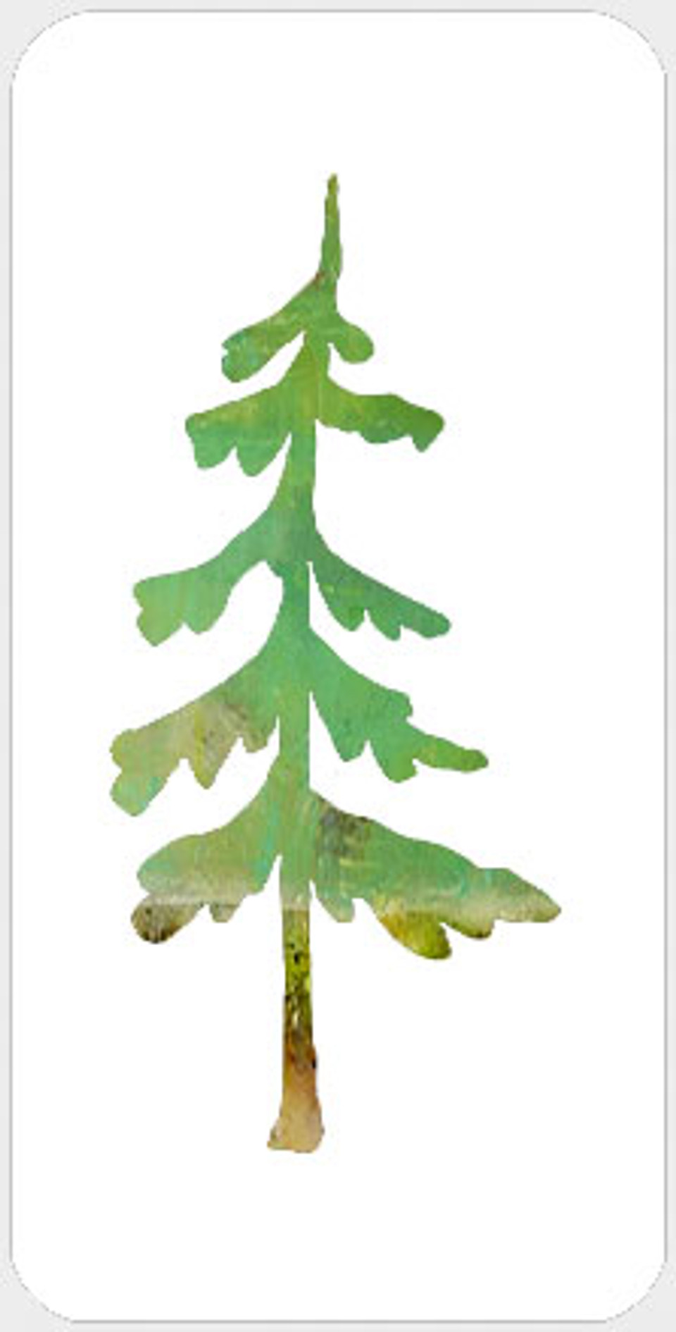Pine Tree Duo Stencil - A Colorful Life Designs