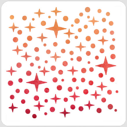 Twinkle Stars Stencil - A Colorful Life Designs