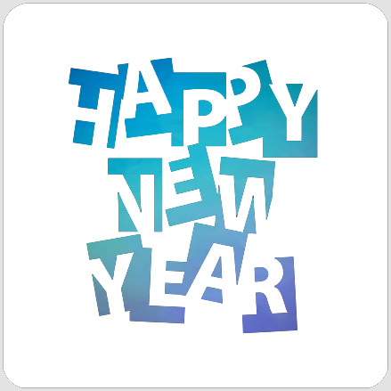 Happy New Year Stencil - A Colorful Life Designs