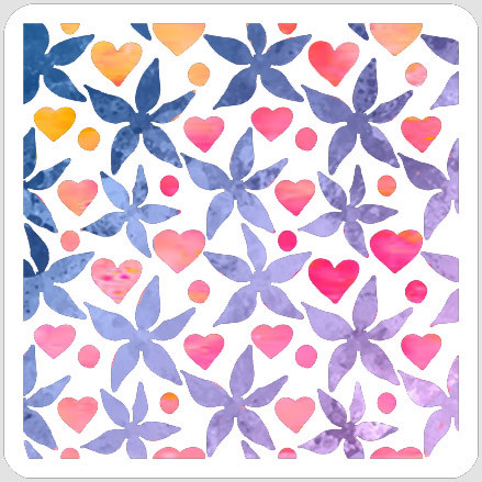 Layered Love Flowers Stencil A Colorful Life Designs Layered Love Flowers Stencil A Colorful Life Designs