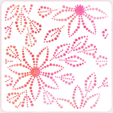 Teeny Honeycomb Stencil - A Colorful Life Designs