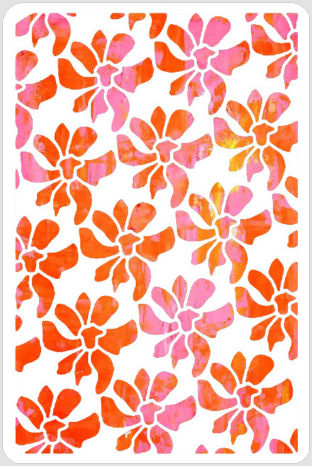 Tropical Flowers Stencil - A Colorful Life Designs