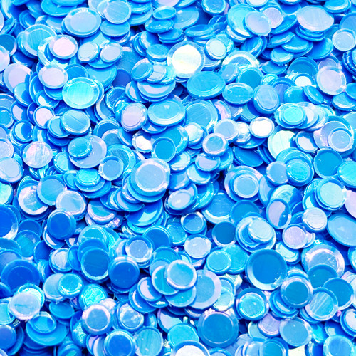 Opaque Iridescent Blue Card Bling - A Colorful Life Designs