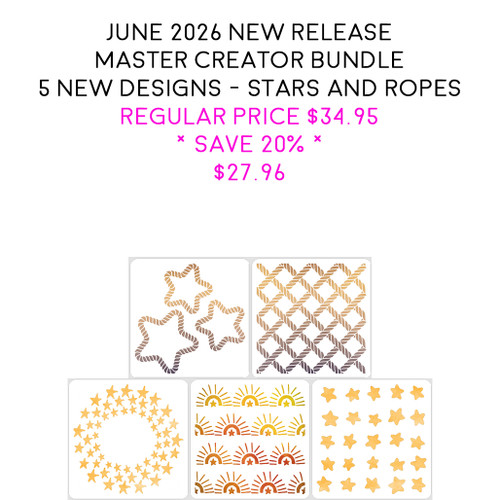 Master Creator Bundle June 2026 Stars and Ropes - A Colorful Life Designs