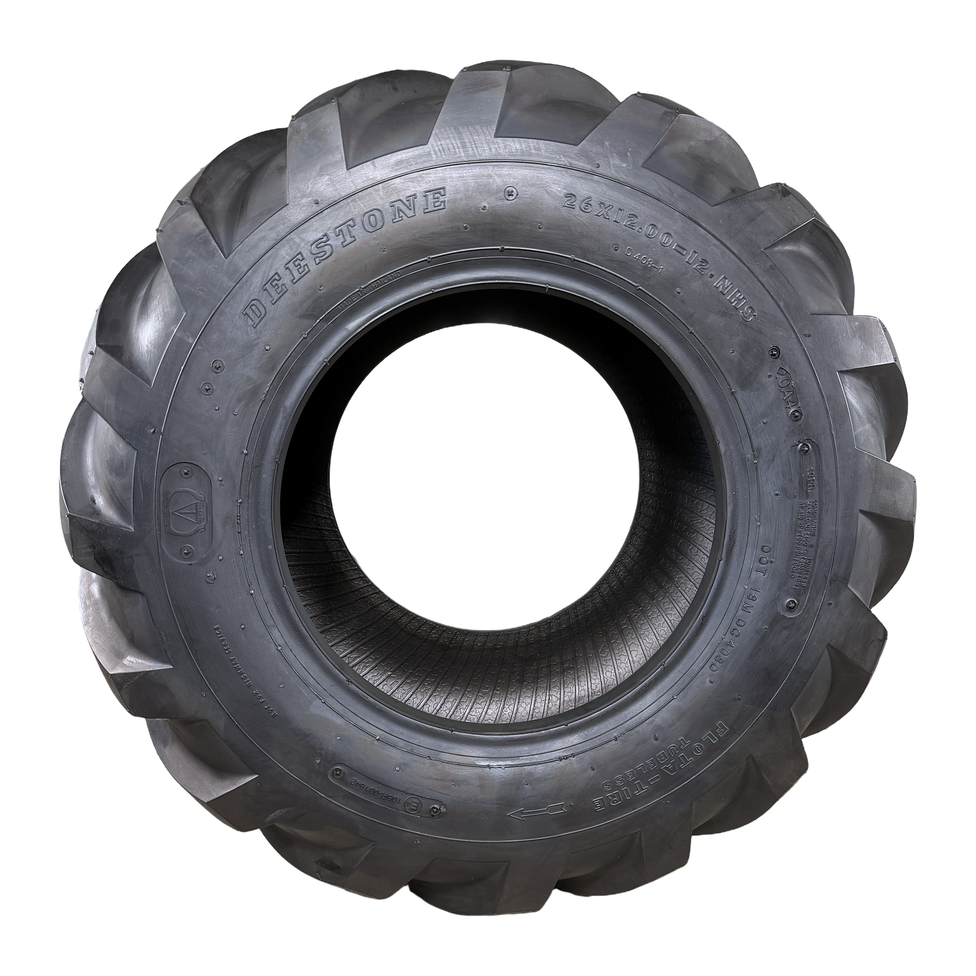 26x12.00-12 Deestone D408 Tractor Ag Tractor Tire, 10 Ply