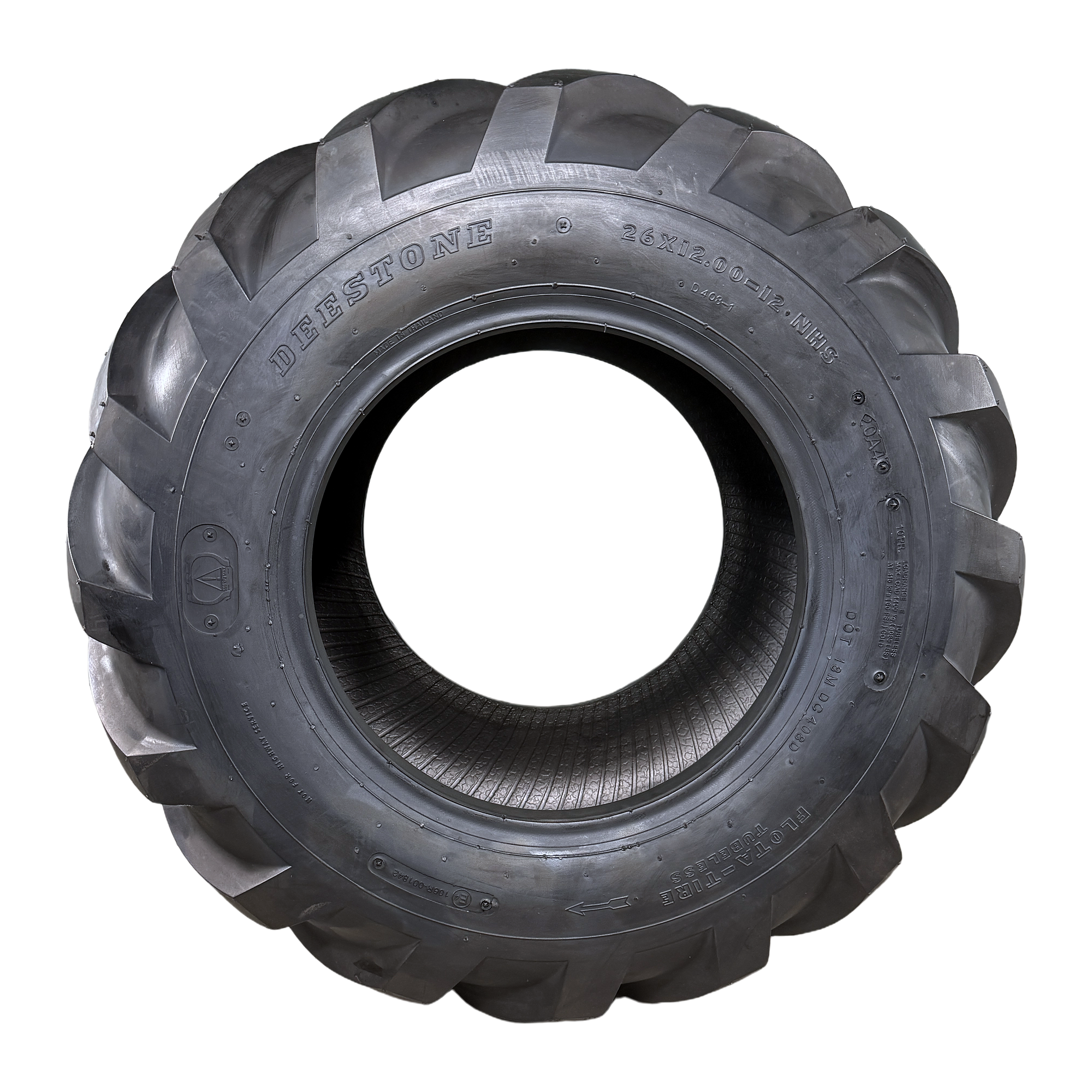 26x12.00-12 Deestone D408 Tractor Ag Tractor Tire, 10 Ply