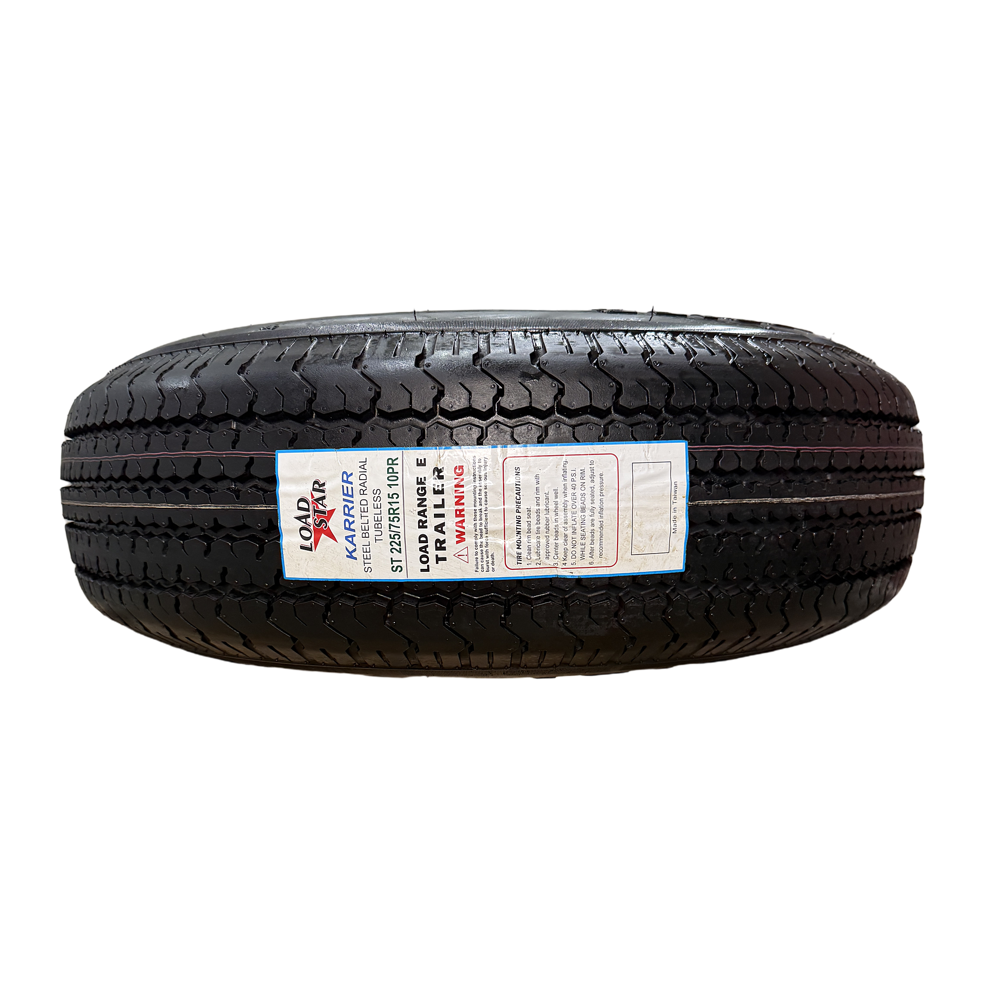 ST225/75R15 Kenda Karrier Trailer Tire, 10 Ply