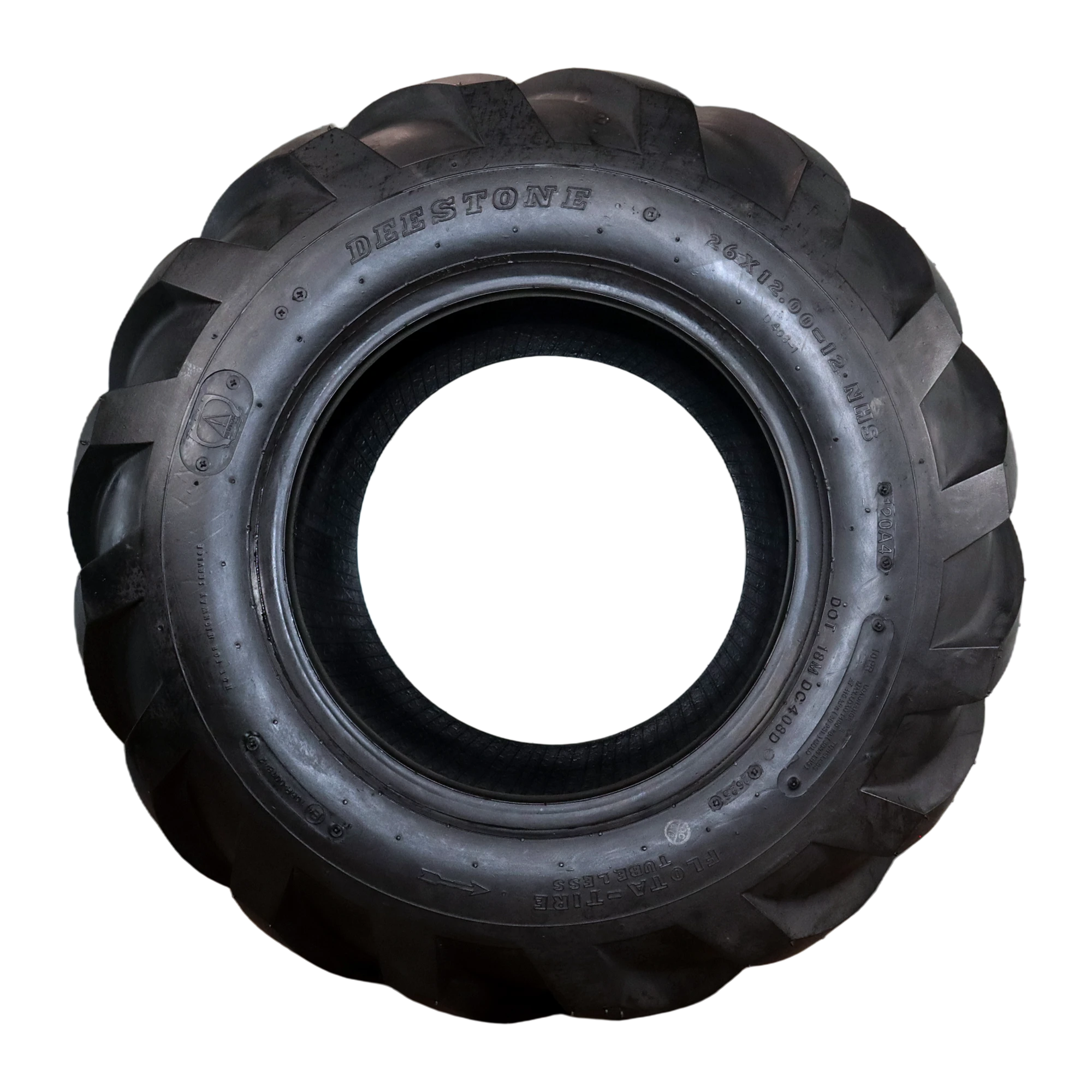 26x12.00-12 Deestone D408 Tractor Ag Tractor Tire, 8 Ply