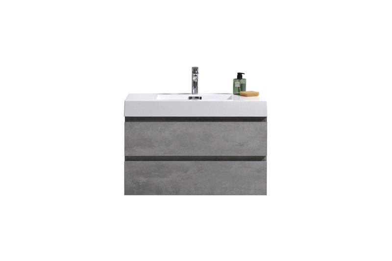 Fortune 36 Wall Mounted Modern Bathroom Vanity With Reinforced Acrylic Sink Tona Bathroom Vanity