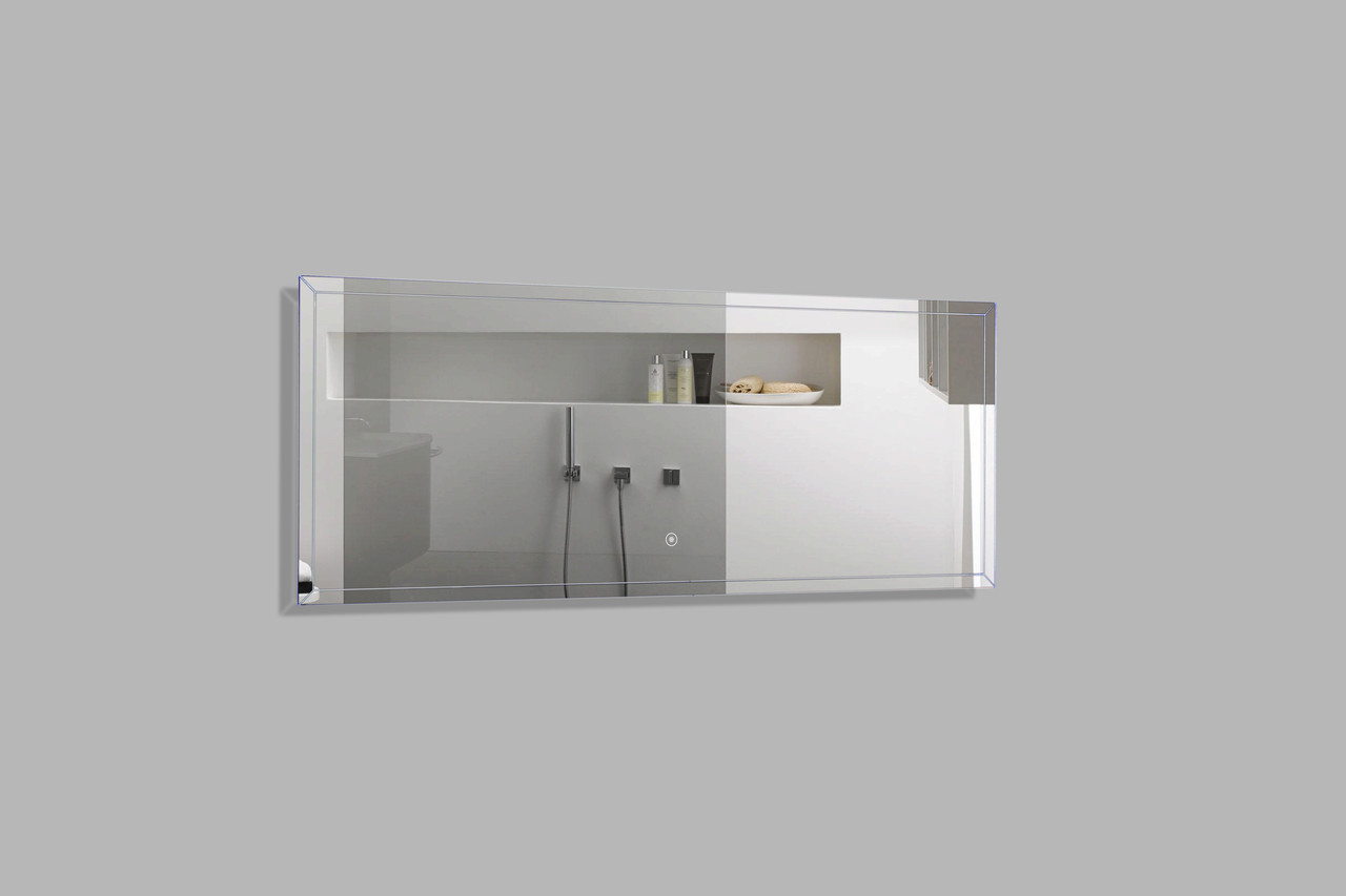 SPARKLE 55 INCH WALL MOUNTED BATHROOM MIRROR WITH LED LIGHT - TONA ...