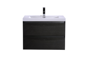 BOHEMIA 30" WALL MOUNTED MODERN BATHROOM VANITY WITH REINFORCED ACRYLIC SINK BOHEMIA 30" WALL MOUNTED MODERN BATHROOM VANITY WITH REINFORCED ACRYLIC SINK