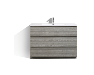 ANGELES 48″ MODERN BATHROOM VANITY W/ 3 DRAWERS AND ACRYLIC SINK ANGELES 48″ MODERN BATHROOM VANITY W/ 3 DRAWERS AND ACRYLIC SINK