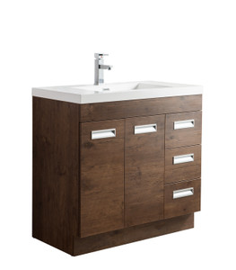 Alma 36" Freestanding Right Side Modern Vanity