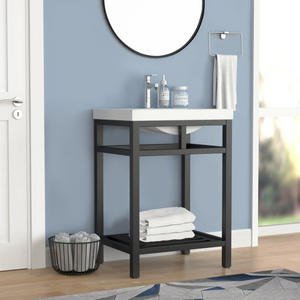 OTTO 36" STAINLESS STEEL CONSOLE W/ WHITE ACRYLIC SINK - MATTE BLACK
OTTO 36" STAINLESS STEEL CONSOLE W/ WHITE ACRYLIC SINK - MATTE BLACK