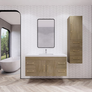 ELSA 48" WALL MOUNTED VANITY WITH REINFORCED ACRYLIC SINK ELSA 48" WALL MOUNTED VANITY WITH REINFORCED ACRYLIC SINK