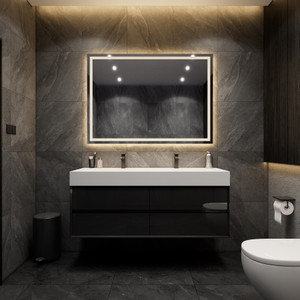 MAX 60" WALL MOUNTED BATH VANITY WITH 16 ACRYLIC SINK/DOUBLE FAUCET HOLES MAX 60" WALL MOUNTED BATH VANITY WITH 16 ACRYLIC SINK/DOUBLE FAUCET HOLES