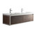 Lake 60" Wall Mounted Modern Vanity with Chrome Stainless Steel Frame