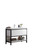 Lake 48" Freestanding Modern Vanity with Matte Black Stainless Steel Frame
