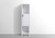 LEVI 16'' LINEN CABINET IN GLOSSY WHITE