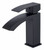 MODERN CURVE SINGLE HOLE FAUCET IN MATTE BLACK MP002H