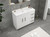 ELSA 42" FREESTANDING VANITY WITH REINFORCED ACRYLIC SINK (RIGHT SIDE DRAWERS)