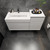 MAX 56" WALL MOUNTED BATH VANITY WITH 16 ACRYLIC SINK W/SMALL SIDE CABINET