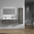 BELLA 60'' DOUBLE SINK WALL MOUNTED VANITY WITH ACRYLIC TOP