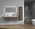 BELLA 60'' DOUBLE SINK WALL MOUNTED VANITY WITH ACRYLIC TOP