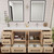 Victoria 72" Solid Wood Freestanding Bathroom Vanity with Reinforced Acrylic Double Sink