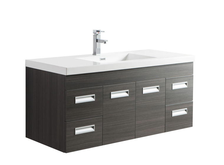 Alma 48" Wall Mounted Modern Vanity