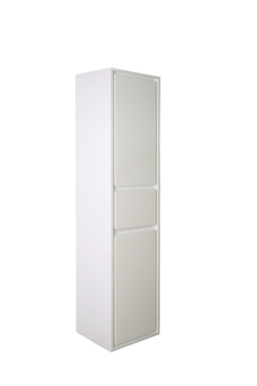 SAGE HIGH GLOSS WHITE BATHROOM LINEN SIDE CABINET