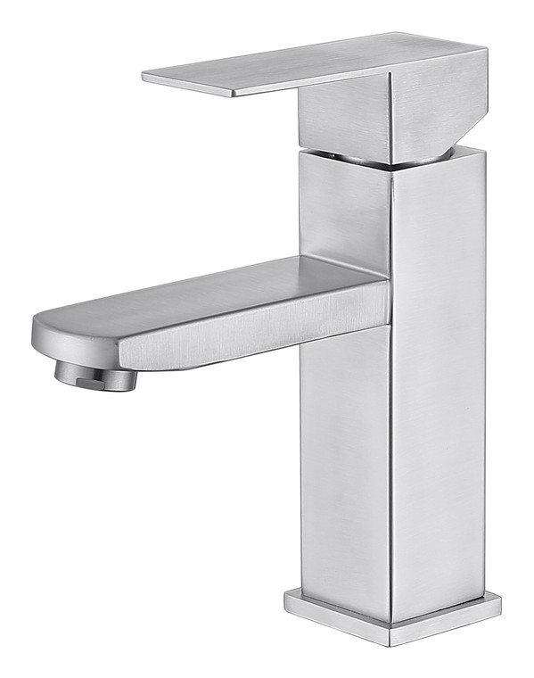 MODERN SINGLE HOLE FAUCET IN BRUSH NICKEL MP003L