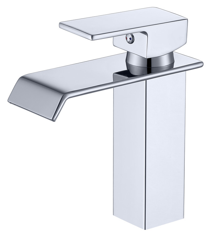 MODERN SINGLE HANDLE CENTERSET FAUCET IN CHROME MP007