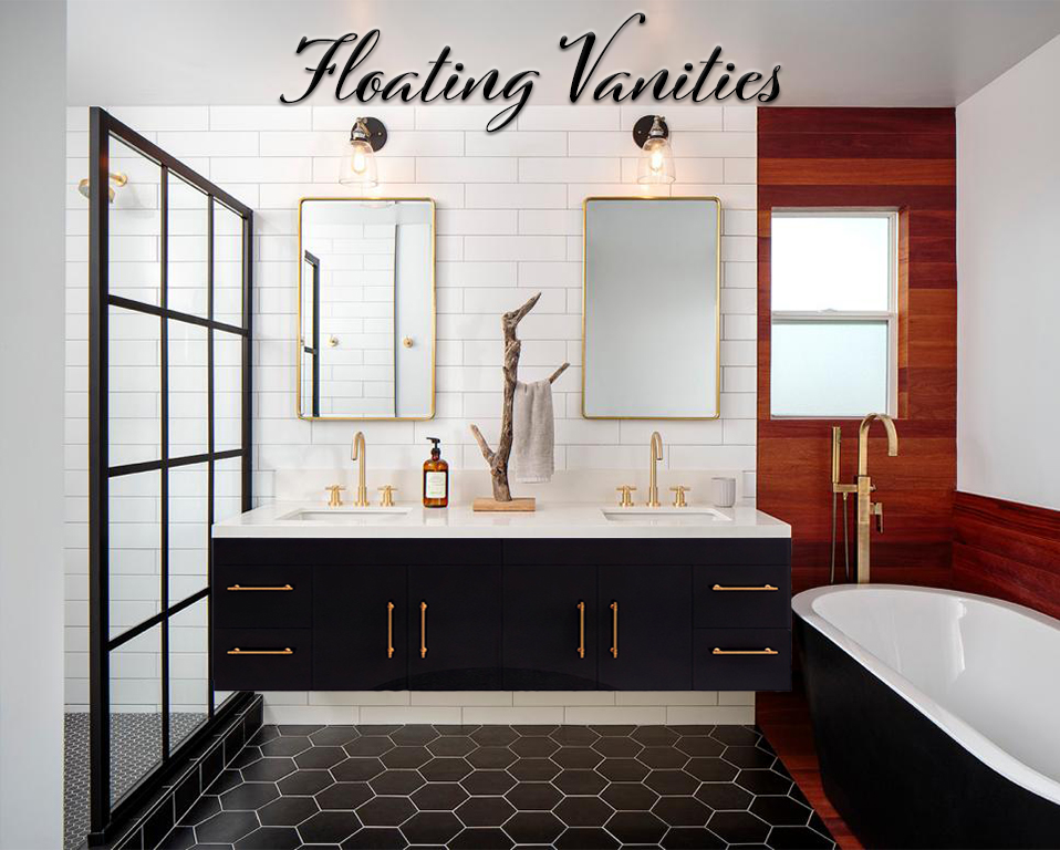 Floating vanities, Floating cabinets, floating bathroom vanities, modern floating vanities, 