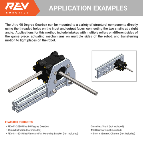 MAX 90 Degree Gearbox - REV Robotics - Canada