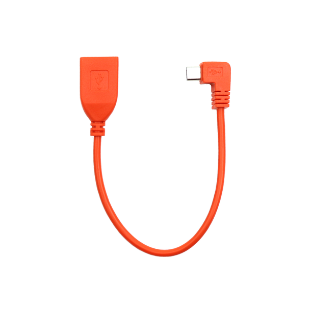 USB Female A to Micro USB Adapter - Orange