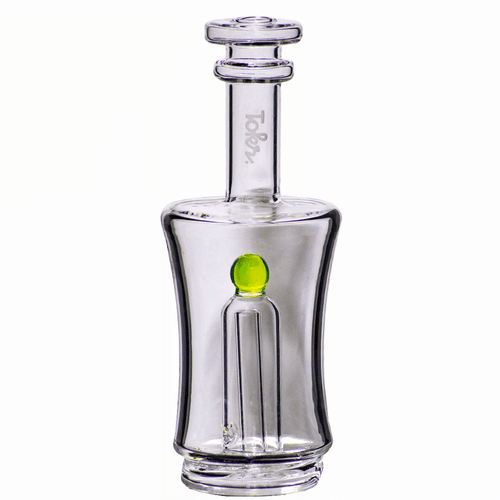 Tokr Glass Puffco Peak Top with Slime Green Accent